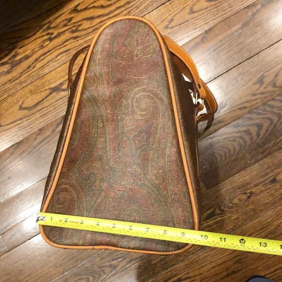 ETRO Milano Red Paisley Weekend Shoulder Bag - Picture 12 of 17